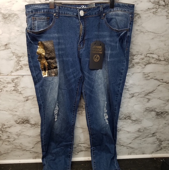 pink label denim co jeans